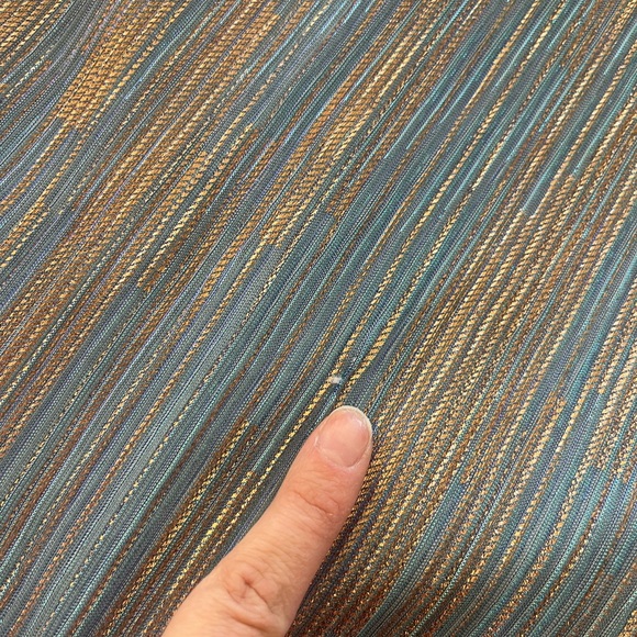 NWT Nightway Metallic Blue & Rose Gold Gown Size 12 - Picture 16 of 16